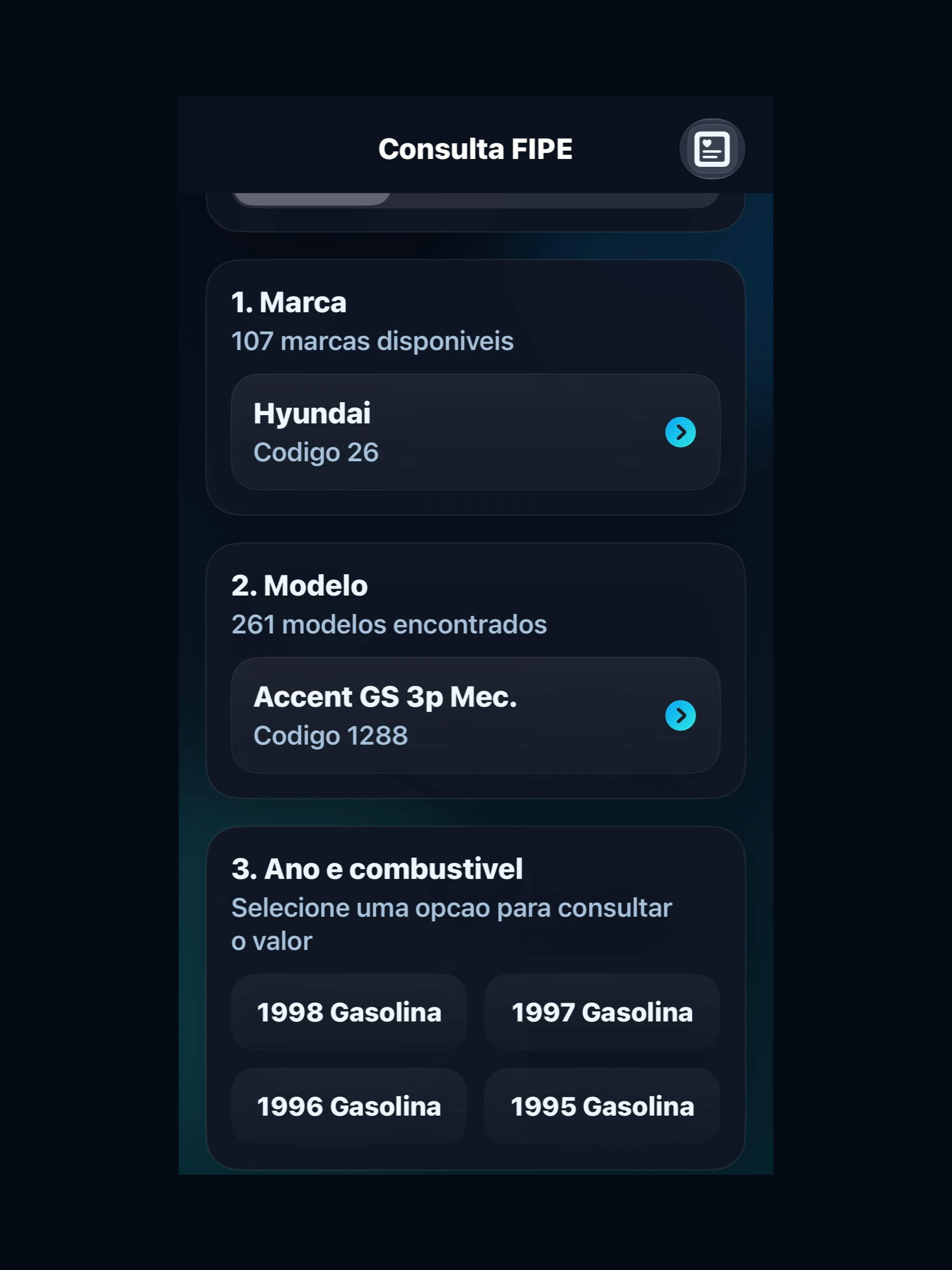 Consulta Auto FIPE Brasil screenshot 10