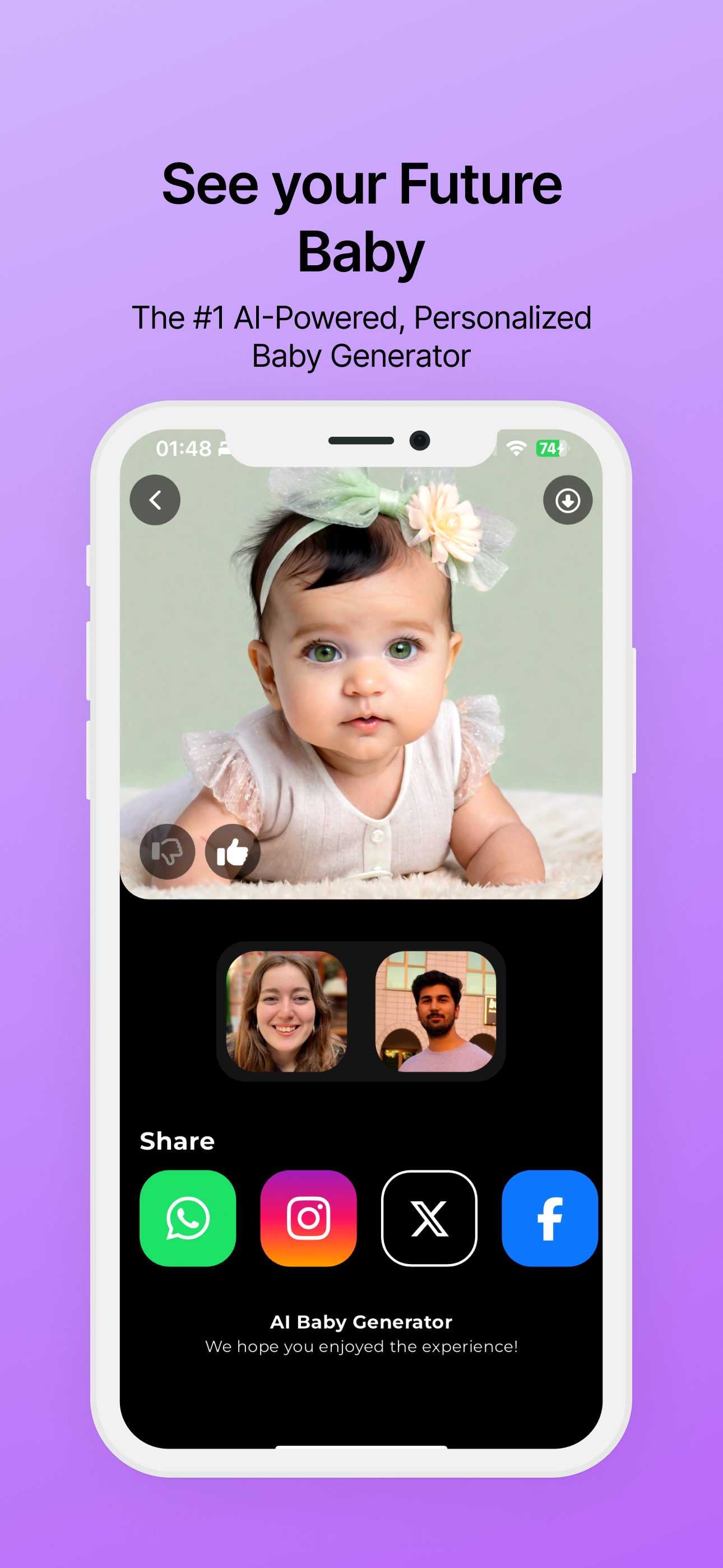 AI Baby Generator: FutureBaby