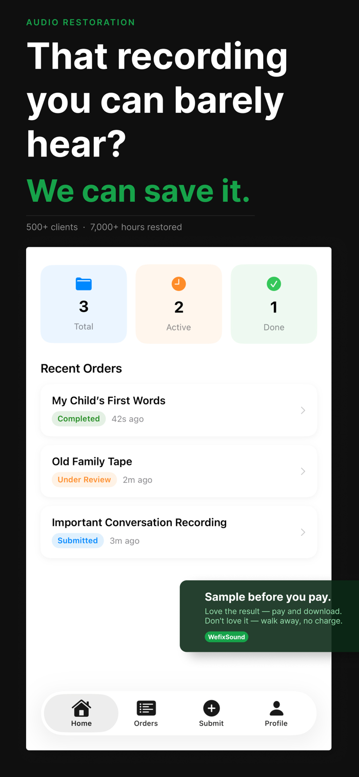 WefixSound – Audio Restoration