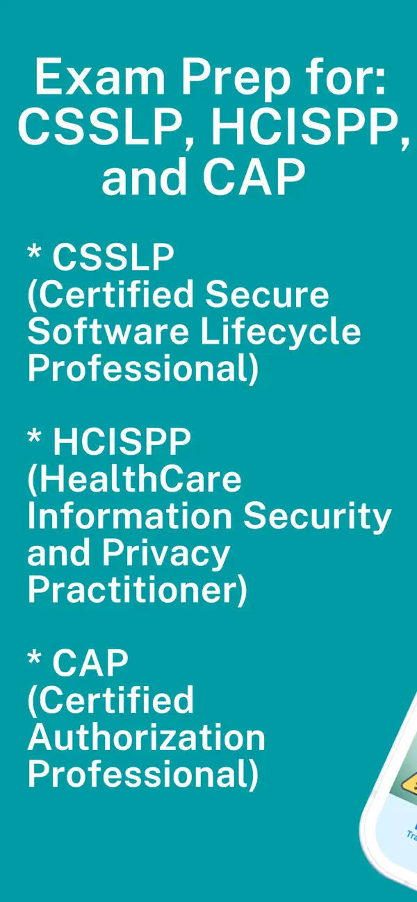 Screenshot #1 pour CSSLP, HCISPP, & CAP Exam Prep