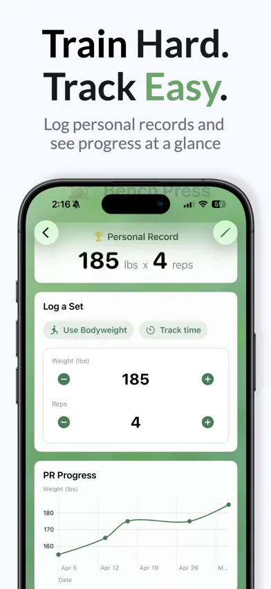 Lift Log PR Tracker screenshot 1