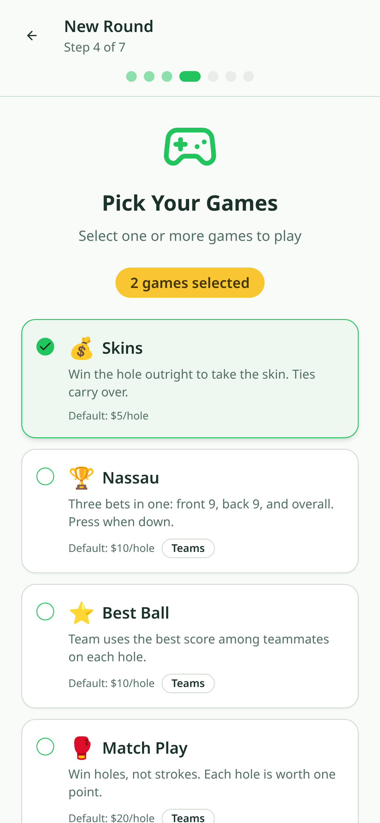 SettleUp - Golf Games screenshot 5