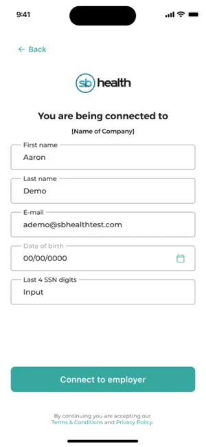 sb health screenshot 2
