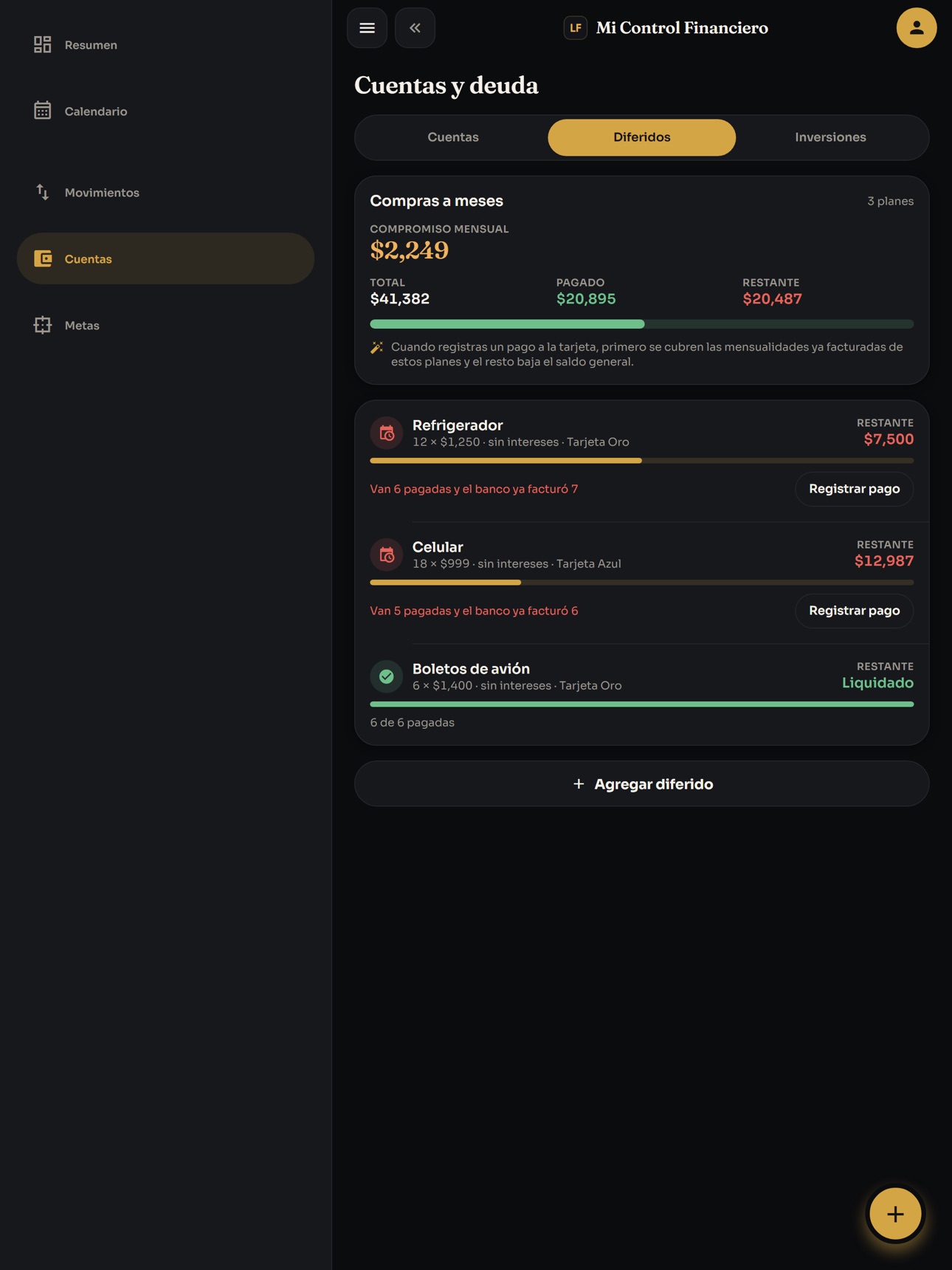 Screenshot 11 of Mi Control Financiero