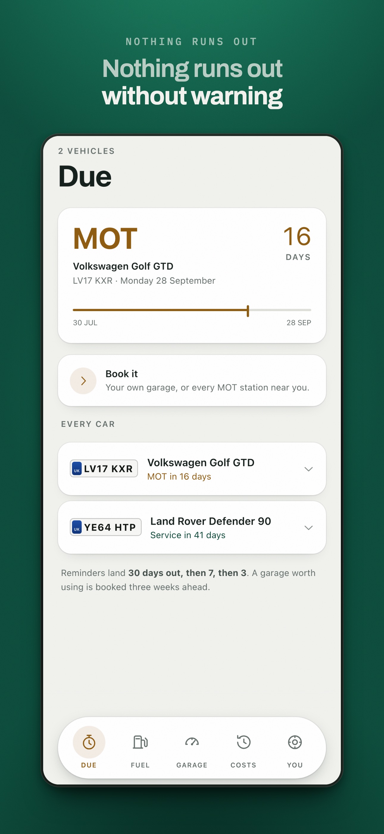 Screenshot 2 of Motorfile: MOT, Tax & History