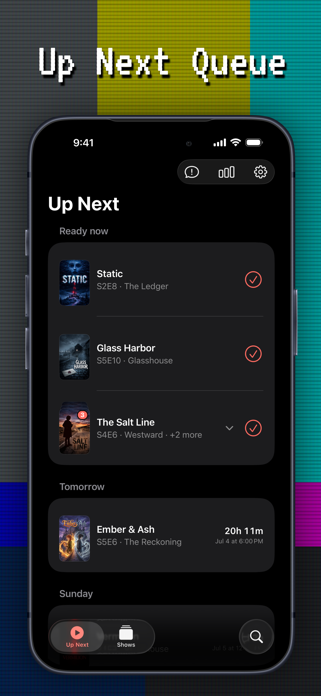 Up Next - TV Show Tracker Screenshot 1 of 5