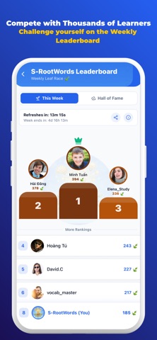S-RootWords – Learn Vocabulary iPhone screenshot