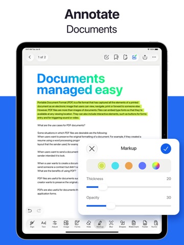 Forma: PDF Document Editor iPad screenshot