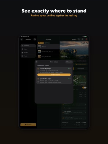 Viewpoint: Photography Planner iPad screenshot