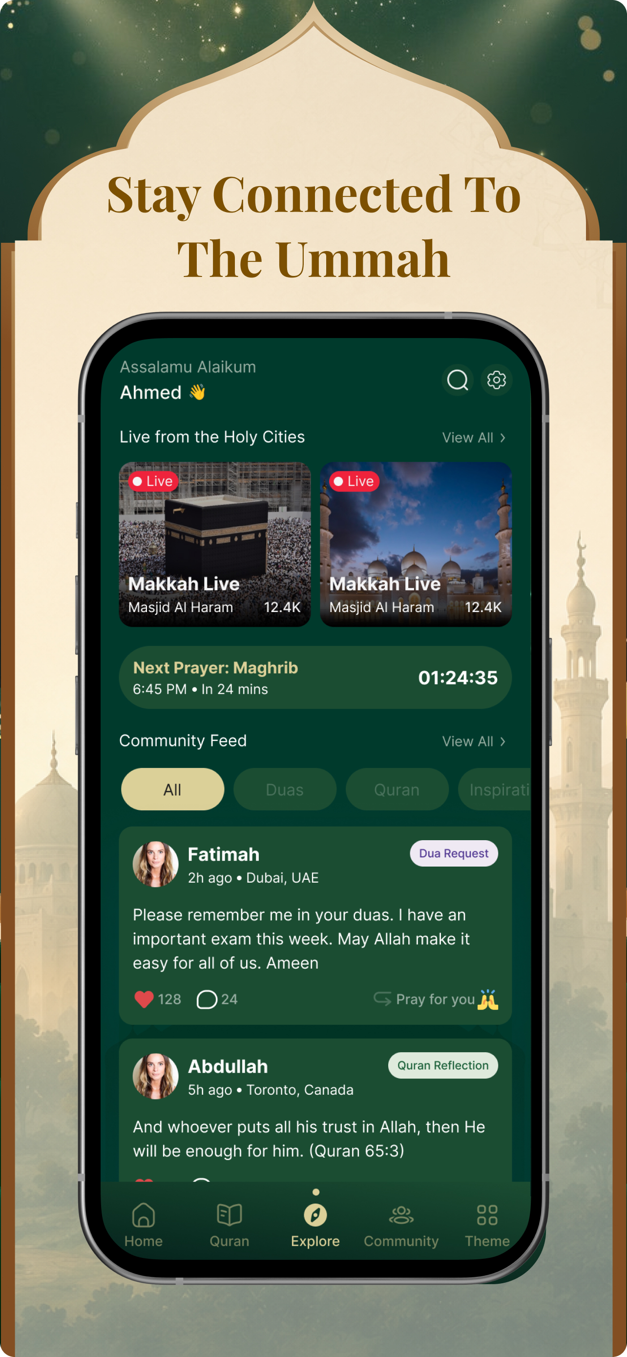 Prayer Time: Salat, Azan & Dua