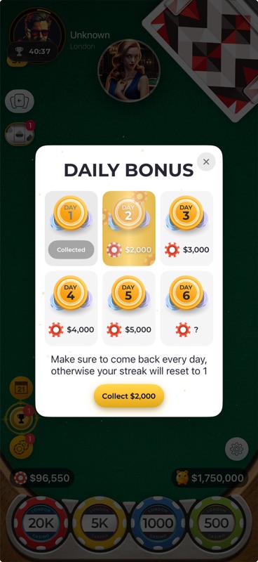 Blackjack screenshot 4