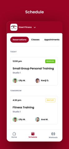 Steel Fitness US iPhone screenshot