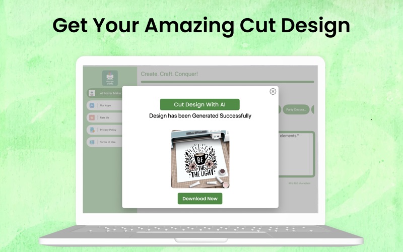 AI Cut Machine Design - Studio screenshot