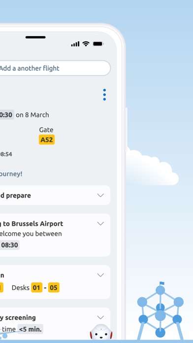 Brussels Airport iPhone screenshot 5 - Travel app