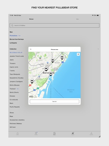 PULL&BEAR iPad screenshot