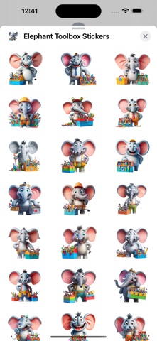 Elephant Toolbox Stickers screenshot