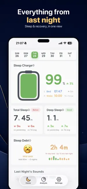 Sleep Tracker: SleepWell screenshot 1