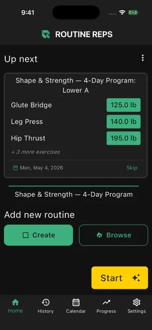 Routine Reps screenshot 1
