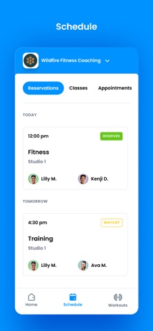 Wildfire Fitness Coaching iPhone screenshot