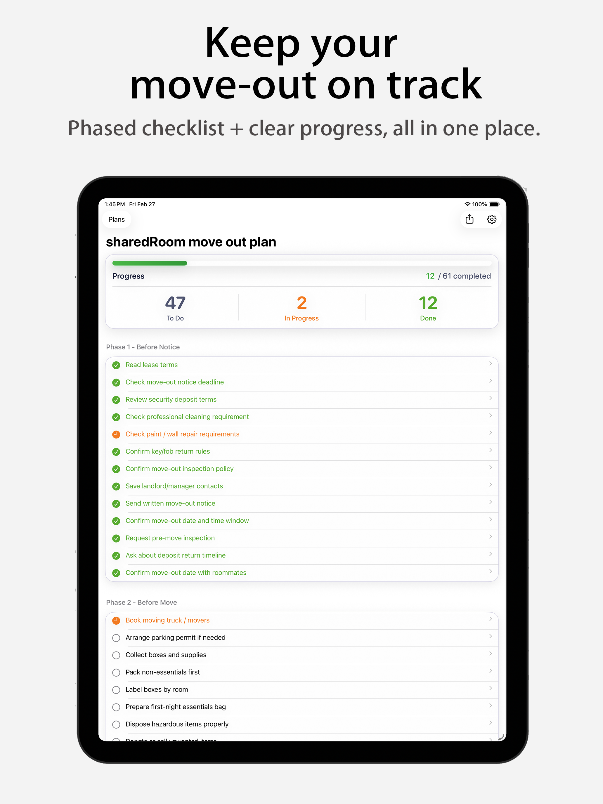 MoveOut Checklist screenshot 6