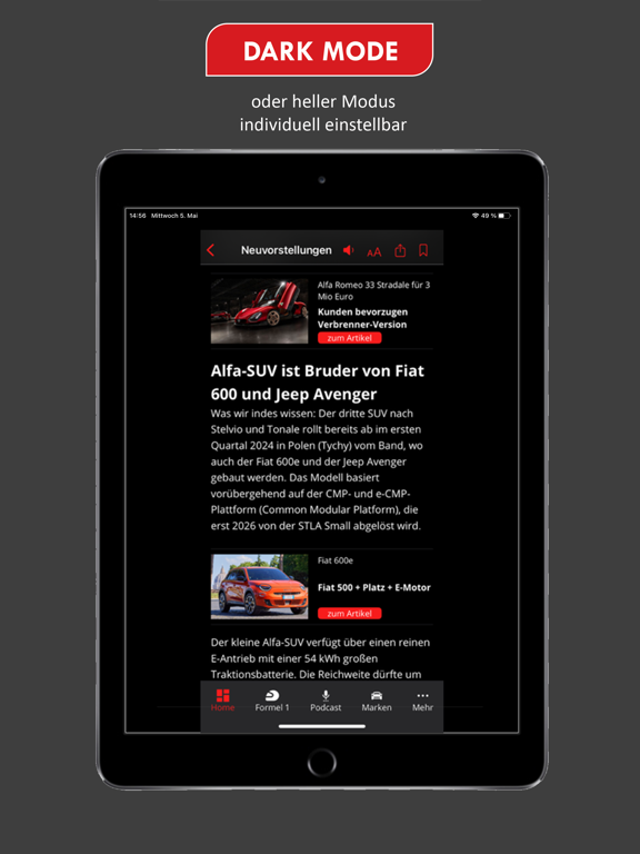 auto motor und sport News iPad screenshot 5 - Sports app