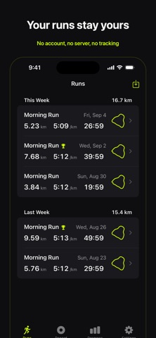 Arena: Run Tracker Screenshot 1 of 5
