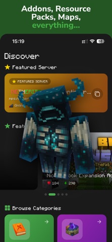 MCLIB Servers & Addons MCPE iPhone screenshot