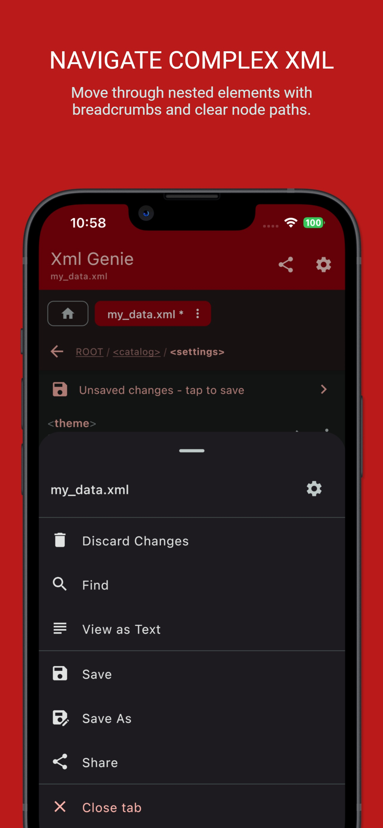 Xml Genie: XML Viewer & Editor screenshot 9