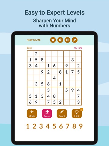 Sudoku Master : Brain Games iPad screenshot