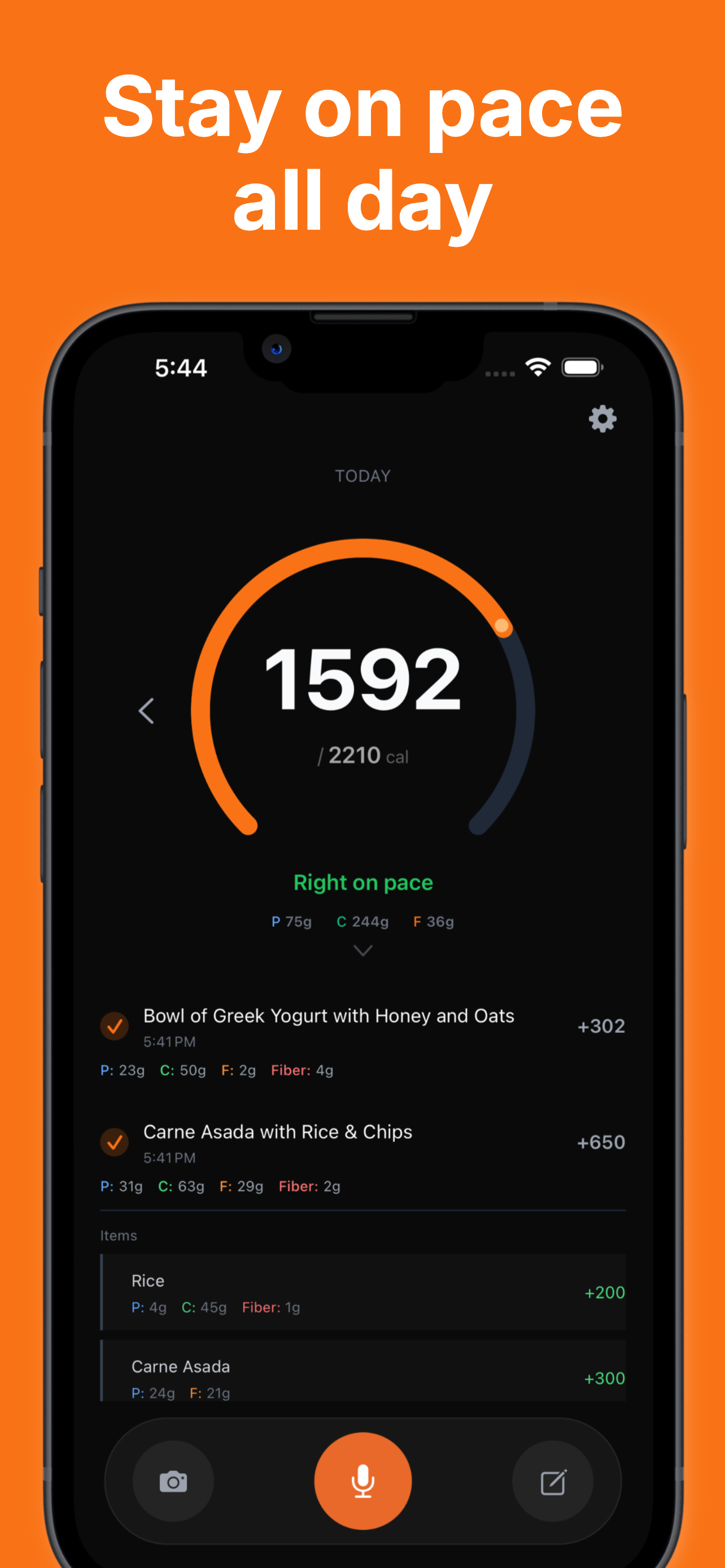 voCal – Calorie Tracker