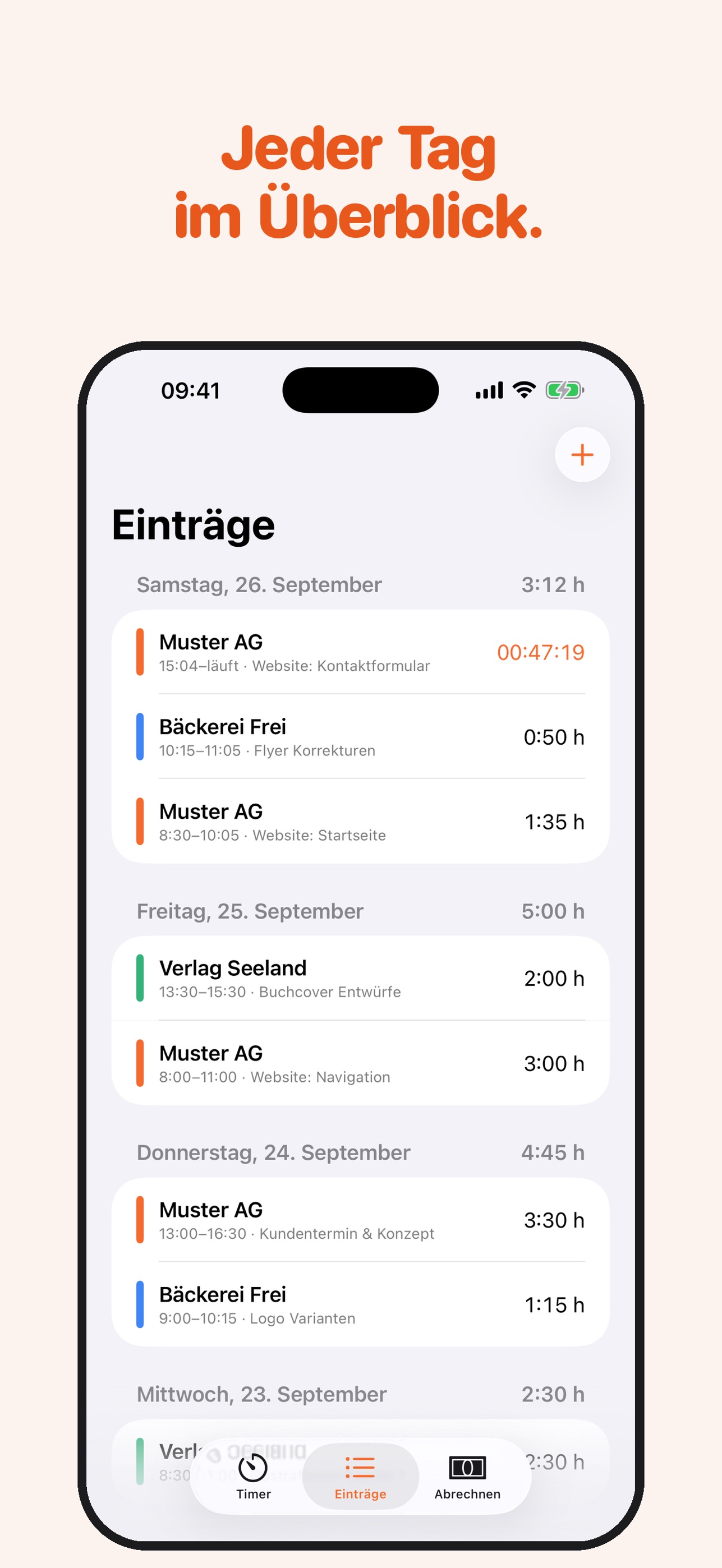 Screenshot 4 of Stundeli – Zeiterfassung