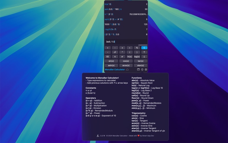 App screenshot