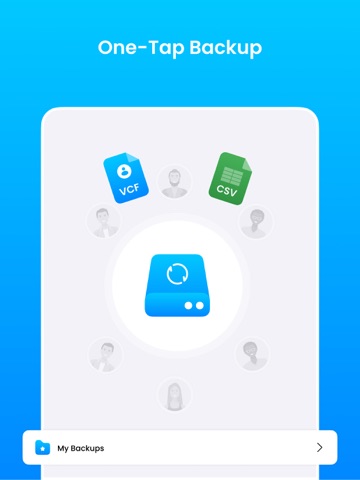 MCBackup: Contacts Backup iPad screenshot