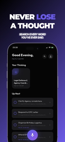 TalkToTask: Voice AI Tasks iPhone screenshot