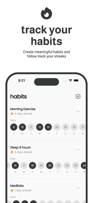Streaks & Habit Tracker Screenshot 2 of 5