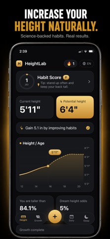 HeightLab : Grow Taller Screenshot 1 of 5