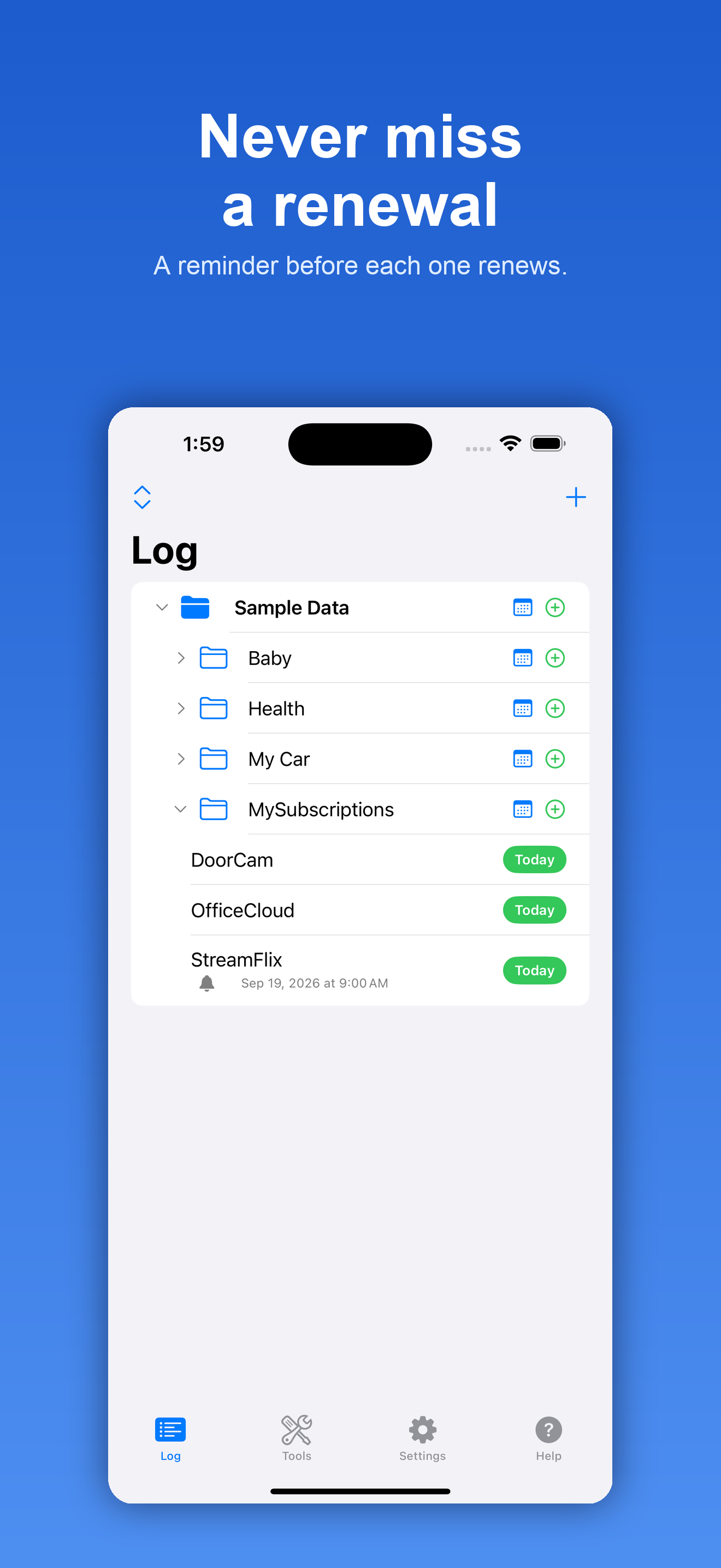 Log It All screenshot 2