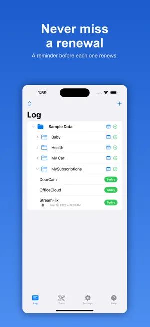 Log It All screenshot 2