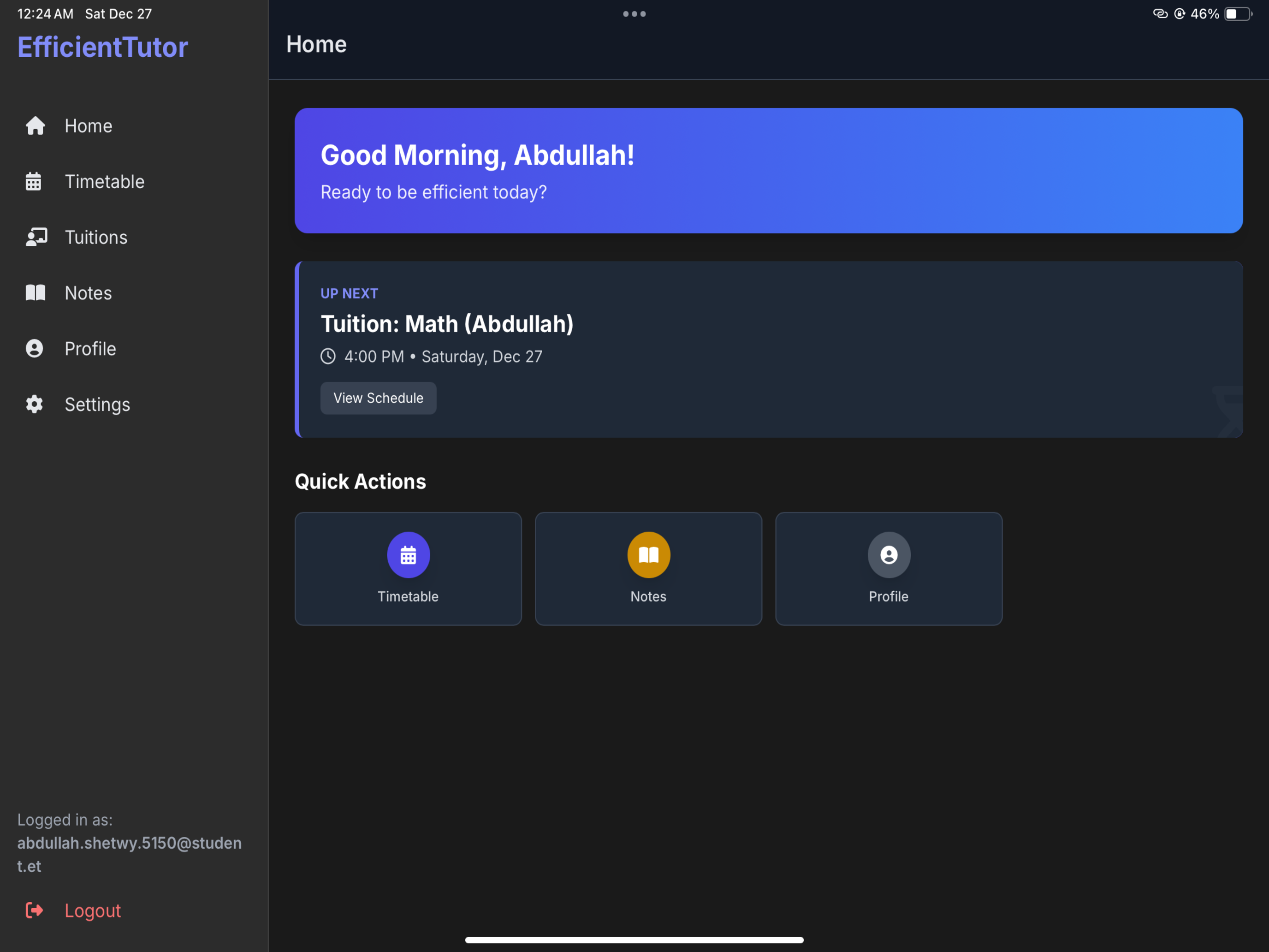 EfficientTutor screenshot 4