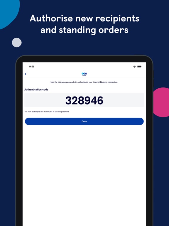 TSB Business Mobile iPad screenshot 5 - Finance app