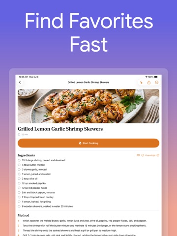Makmak: Save Any Recipe iPad screenshot