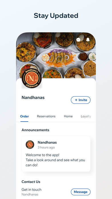 NANDHANAS RESTAURANT Screenshot