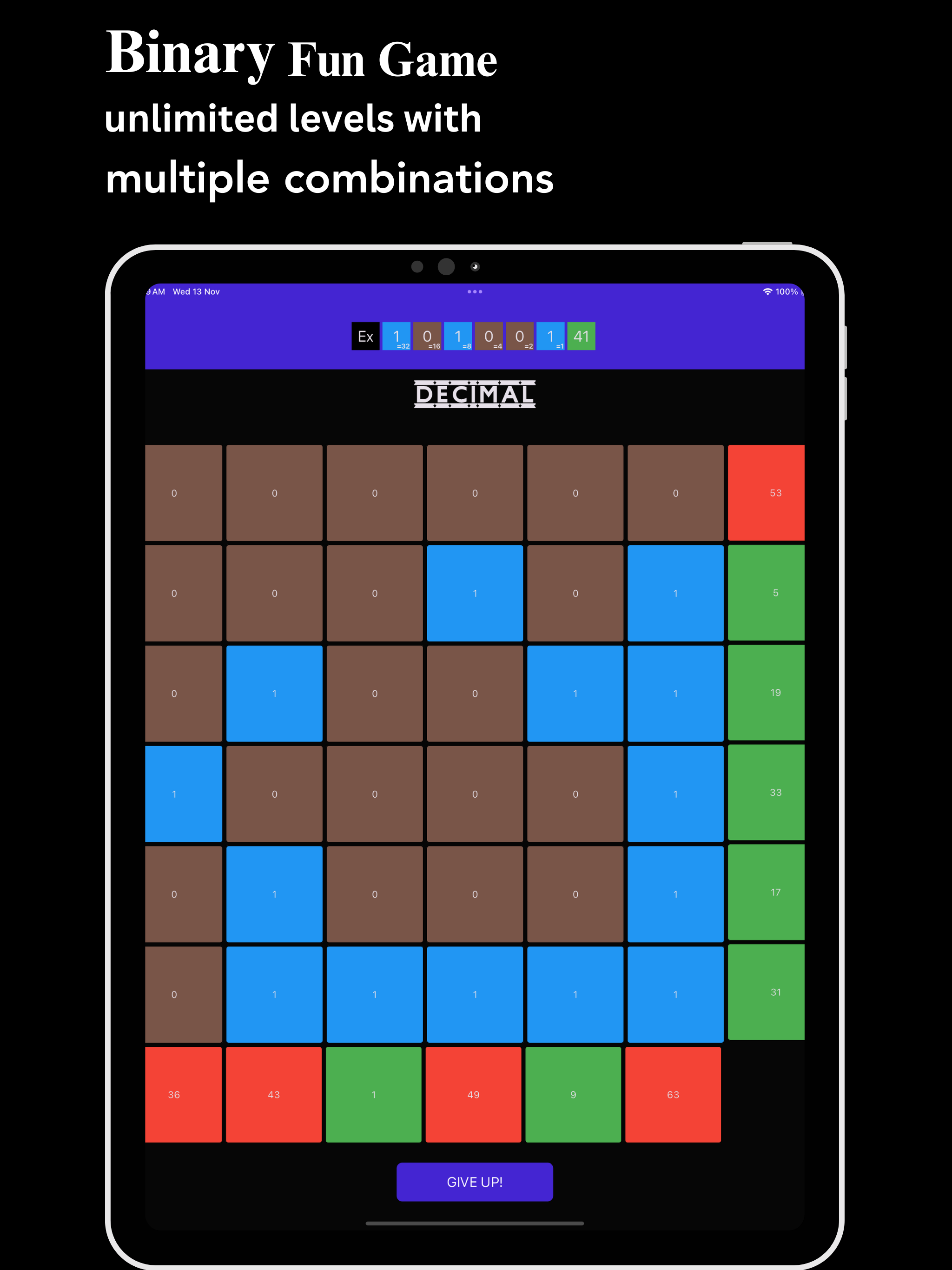 Binary Fun – Coding Game