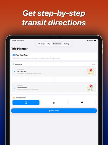 NaviGator for Gainesville RTS iPad screenshot 5