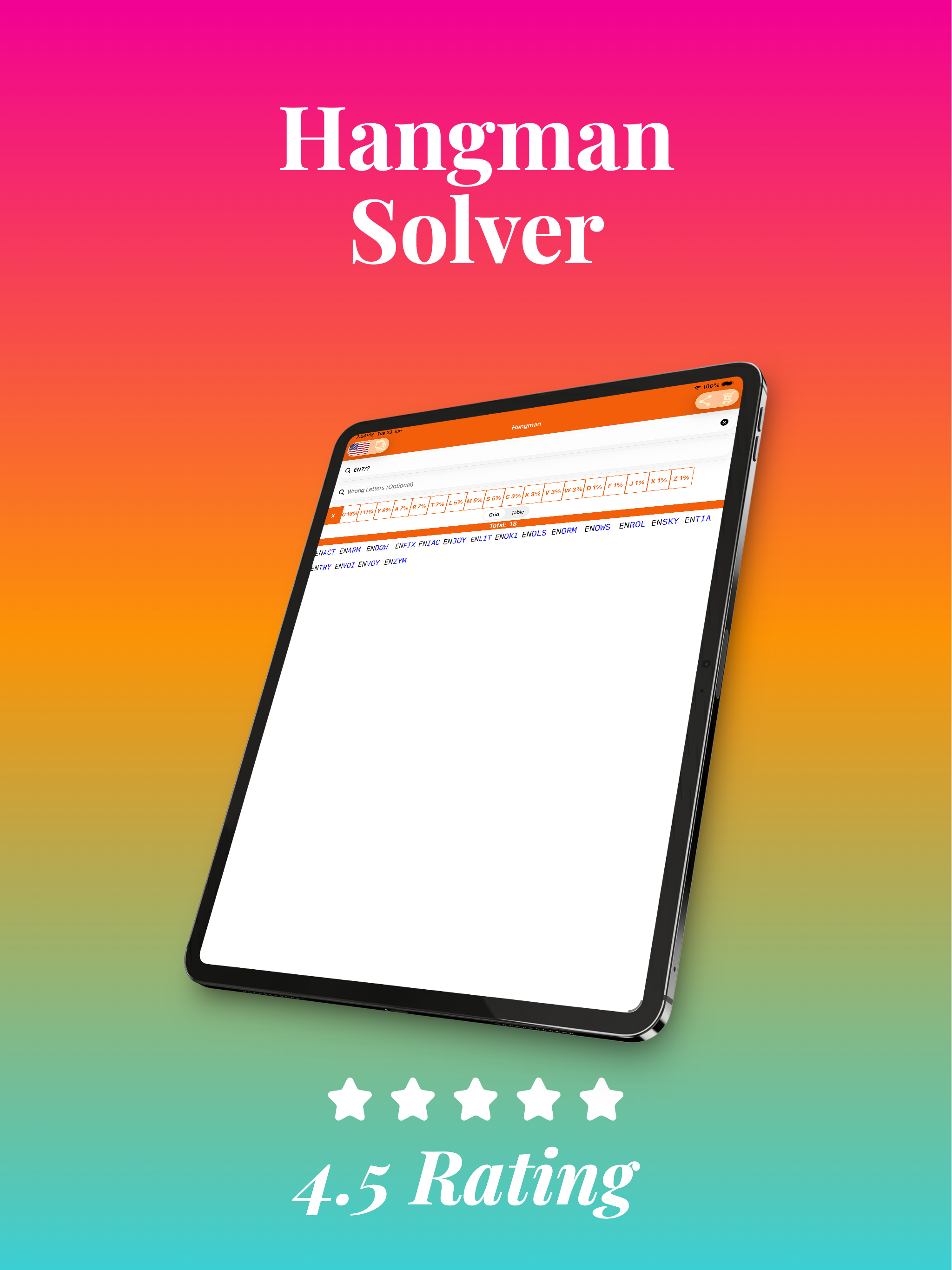 Hangman Solver: Hint, Cheat screenshot 4