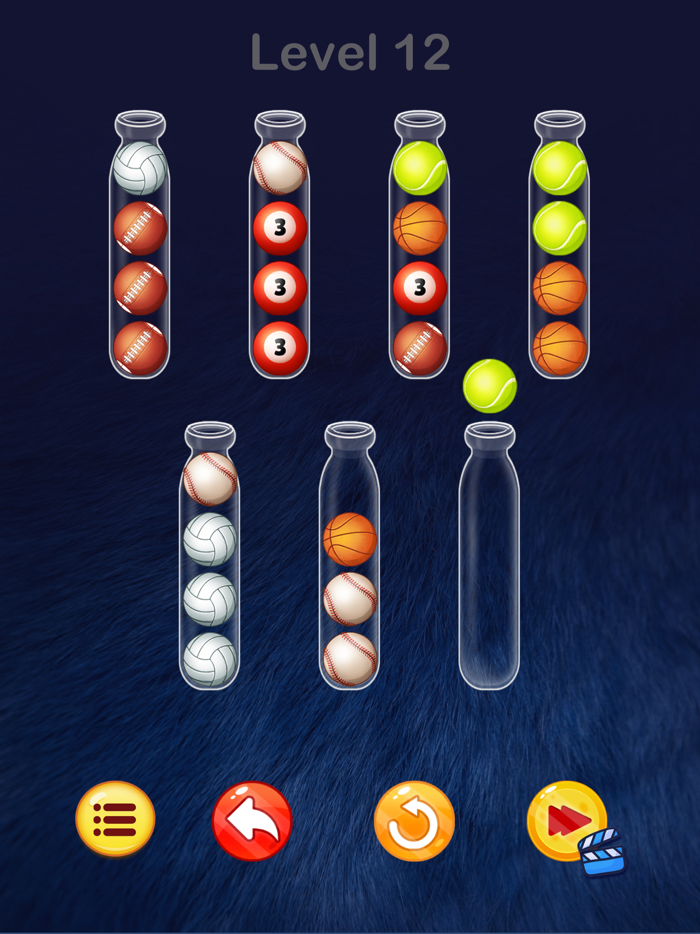 Color Ball Puzzle Bubble Sort