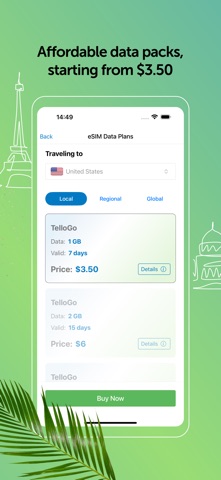 MobileSIM: Travel eSIM Data screenshot