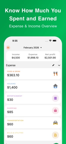 Spending Money Tracker - Keepr Screenshot 1 of 6