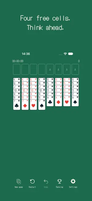FreeCell - Pixel Solitaire screenshot 1