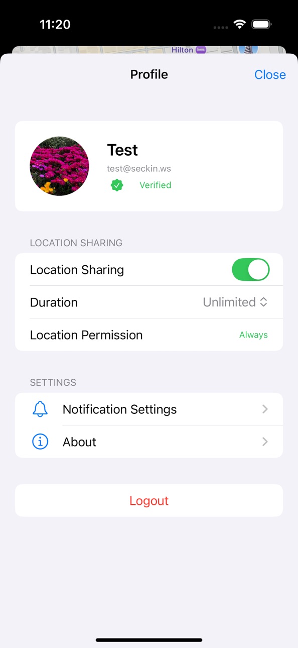 iPhone screenshot